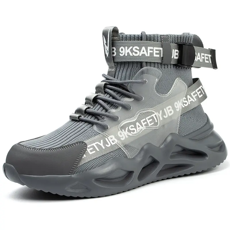 Zapatos de seguridad para hombre, zapatos de goma transpirables, antigolpes y antipinchazos, para trabajo, para invierno y verano