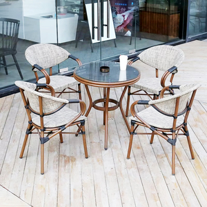 Tốt nhất bán thoải mái giải trí đồ nội thất ngoài trời đặt Stackable Patio mây mây ghế ăn - Product Image 1