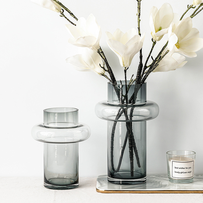 2021 Hot Sell  Beauty Design Glass & Crystal Vases Glass Vases Modern Glass Flower Vase