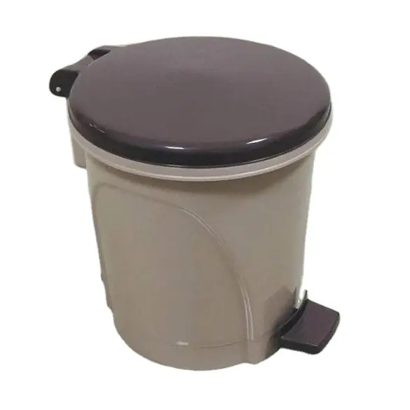 MOQ 50 PCS 6L de plástico pequeña de Pedal de pie basura residuos basura para la cocina o el baño o la oficina