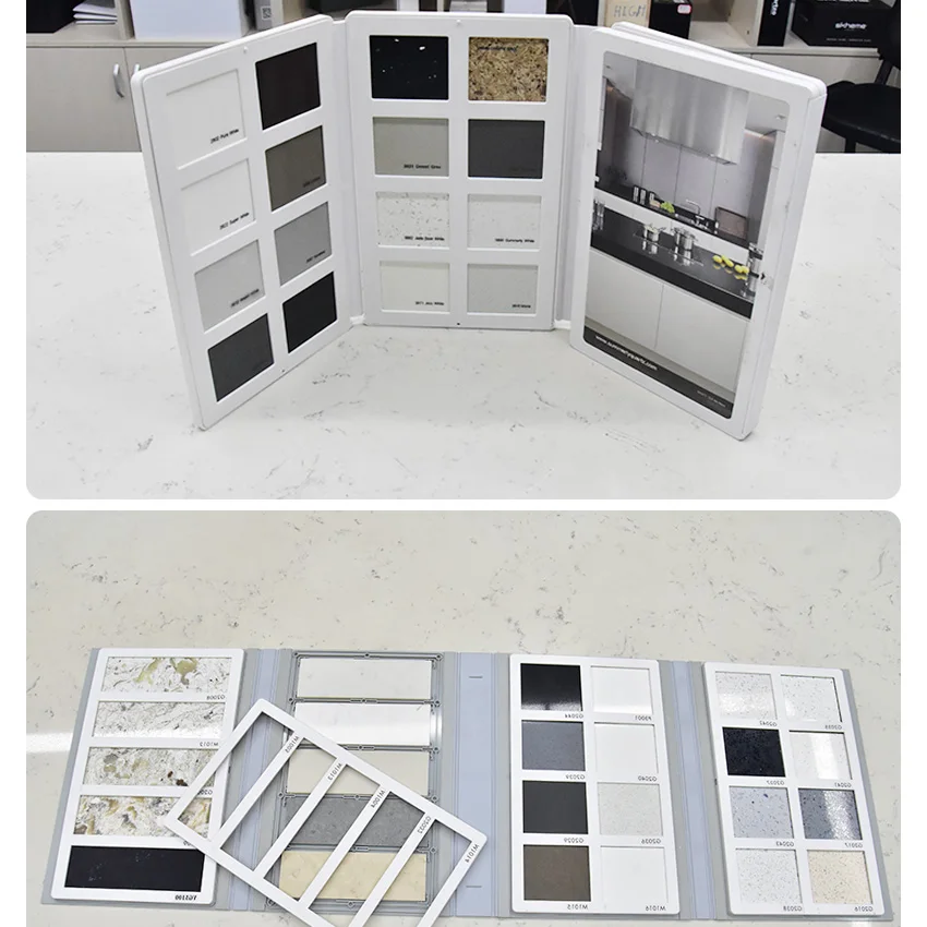 Tsianfan Custom Catalog Ceramic Tiles Binder Plastic Packaging Folder Quartz Granite Marble Tile Sample Board Stone Display Book