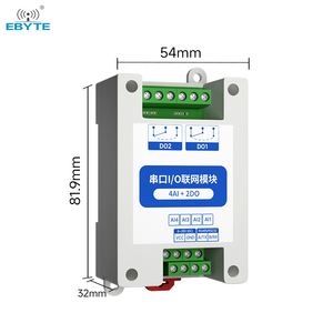 Ebyte-Control de adquisición remota, módulo inalámbrico de red, RS232/RS485 compatible con protocolo Modbus, 4AI, 2DO - Product Image 2