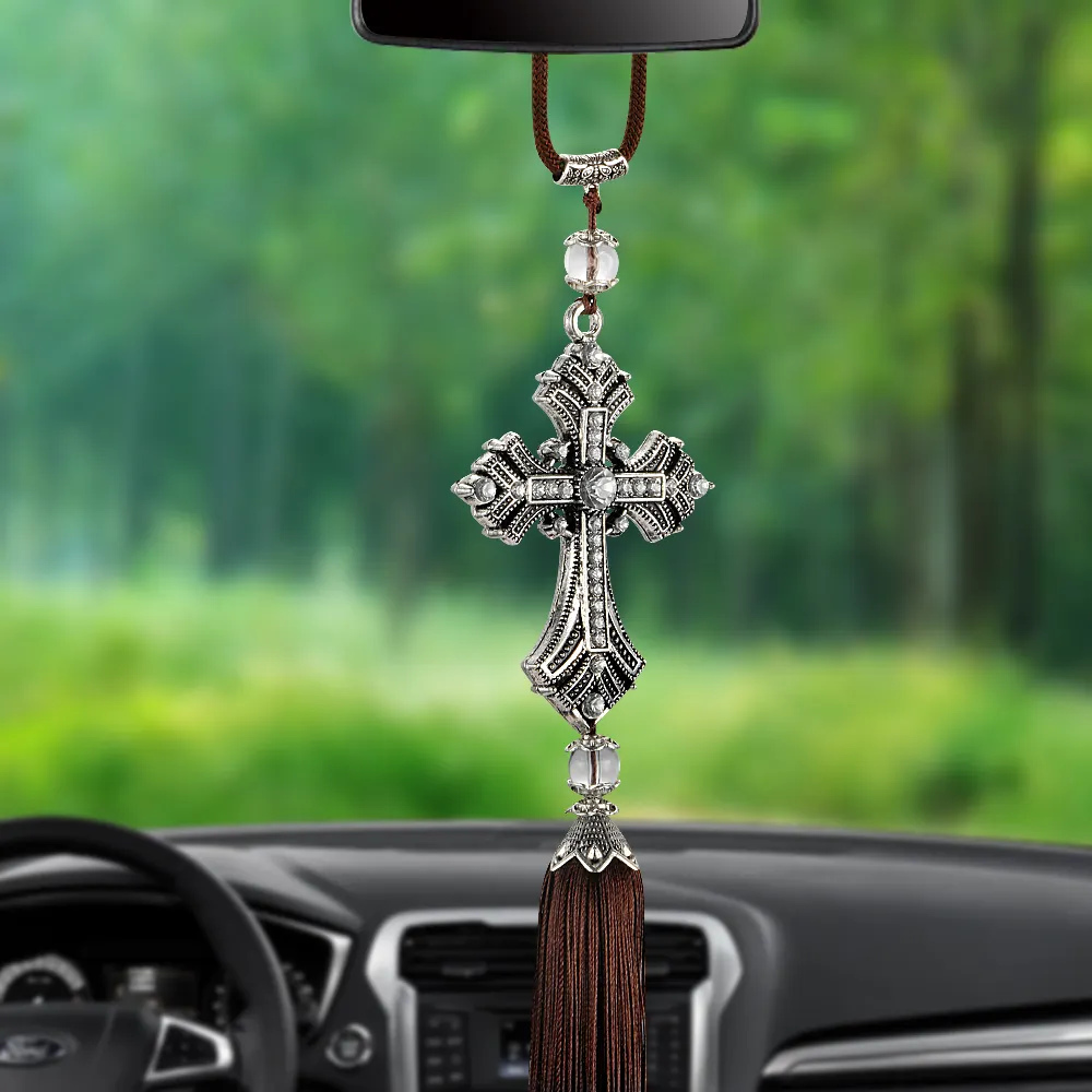 Ciondolo Auto Christian Car Rear View Specchio Appeso Styling Auto Accessori Auto Decorazione