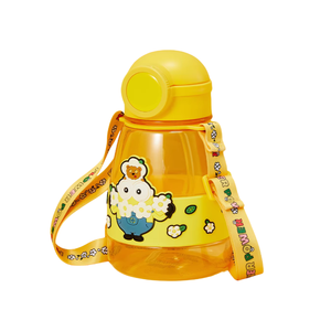 MINISO <strong>Minion</strong> Series 800mL Pop-Top Backpack Water Cup Made of Food-grade PP Safe and Durable Tableware <strong>Wholesale</strong> and Customization