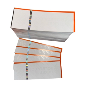 Tùy chỉnh an ninh Watermark giấy in ấn dập nóng ba chiều tập sách vé - Product Image 1