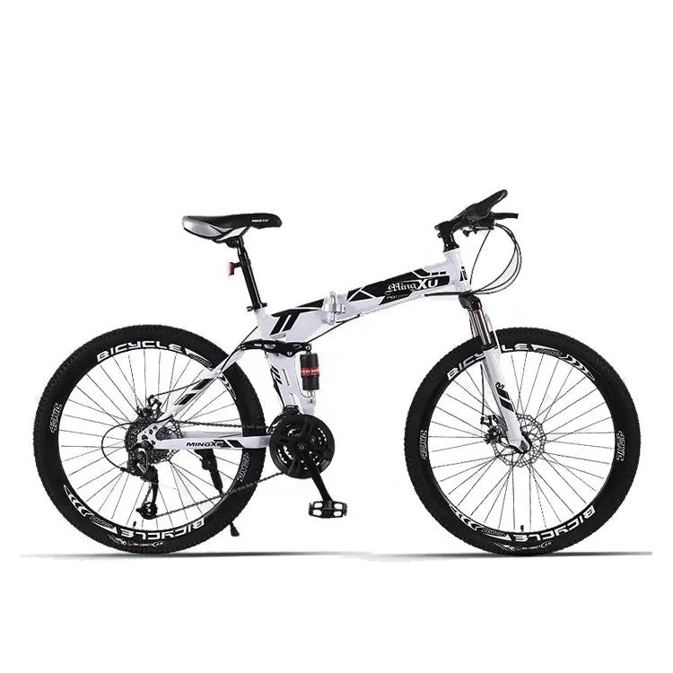 Großhandel 26 Zoll Faltrad Carbon MTB 21-Gang-Doppelscheibenbremse faltbare Mountainbikes Voll federung für Erwachsene