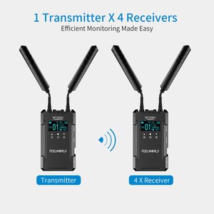 DF Wholesale Full Duplex <strong>Intercom</strong> <strong>for</strong> FEELWORLD W1000H <strong>Wireless</strong> HD-MI <strong>Video</strong> Transmission <strong>System</strong> Include Transmitter Receiver - Product Image 2