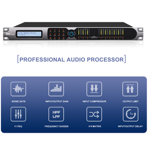 Sistema de audio profesional AD306 Procesador de efectos de audio digital de 3 entradas y 6 salidas Sistema de sonido Procesador de gestión de altavoces - Product Image 4
