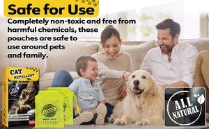 12 pak kantong pengusir kucing alami, pencegah bau dalam ruangan luar ruangan Mint aksi ganda & Formula Lemon untuk furnitur kebun - Product Image 6