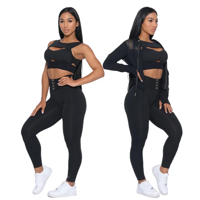 Bless-Conjunto de yoga personalizado para mujer, conjunto de gimnasio, fitness, venta al por mayor, talla grande, 2022