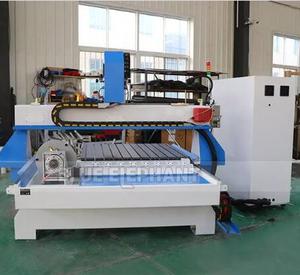 Máquina de grabado de cambio de herramienta de madera de estilo caliente, enrutador de fresado CNC de 4 ejes con husillo de refrigeración por aire de 9kw en Países Bajos NL - Product Image 3