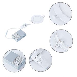 Fabrika fiyat Junction Ultra ince gömme LED aydınlatma profili ince yuvarlak Panel lambası bağlantı kutusu ile - Product Image 4