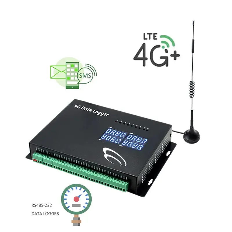 Kablosuz Gsm Sms Gprs sıcaklık kontrol monitör tcp sıcaklık ve nem sensörü veri kaydedici