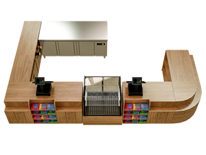 Thương mại Heavy Duty kim loại & gỗ Rack hiển thị cho siêu thị siêu thị tiện lợi hàng tạp hóa Trái Cây Rau cửa hàng thiết bị - Product Image 2