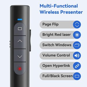 Presentation Clicker, 100 Fuß drahtlose Präsentation fernbedienung, USB A/Typ C 2 in 1 Slides Clicker - Product Image 4