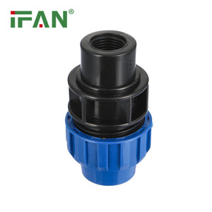 IFAN on Sell HDPE Fitting Dark Blue 1/2&quot;-4&quot; PP Compression Fittings Thread Female Socket GB/<strong>T</strong> 13663 Quick <strong>Connect</strong> - Product Image 1