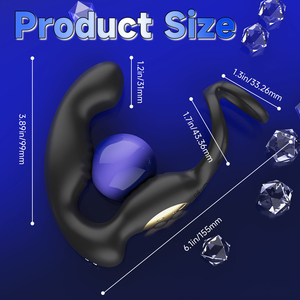 S-hande New Arrival Silicone tuyến tiền liệt massage hậu môn của nam giới quan hệ tình dục đồ chơi Cock Vòng Butt cắm cho cặp vợ chồng - Product Image 6