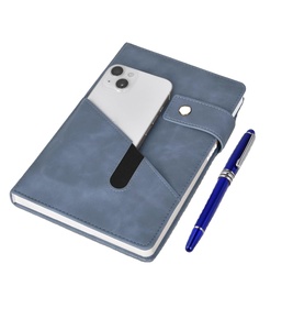 Custom stampato B6 in finta pelle copertina per diario Design minimalista colore blu con penna A5/A6/A7 Notebook con blocco per Note magnetiche - Product Image 1