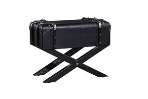 Airfy - Conjunto de mesa de centro de couro vintage, equipamento de fábrica OEM/ODM para decoração de casas e móveis de sala de estar, mesa lateral