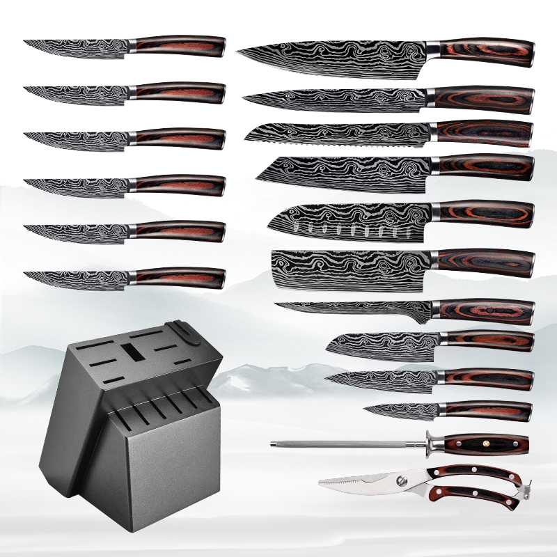 19pcs knife set