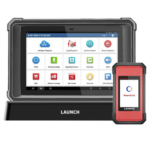 Ücretsiz kargo X431 PAD V Elite J2534 aracı ile yeni Smartlink C destek ECU/ECM Online Program topoloji haritası CAN/CANFD/DoIP