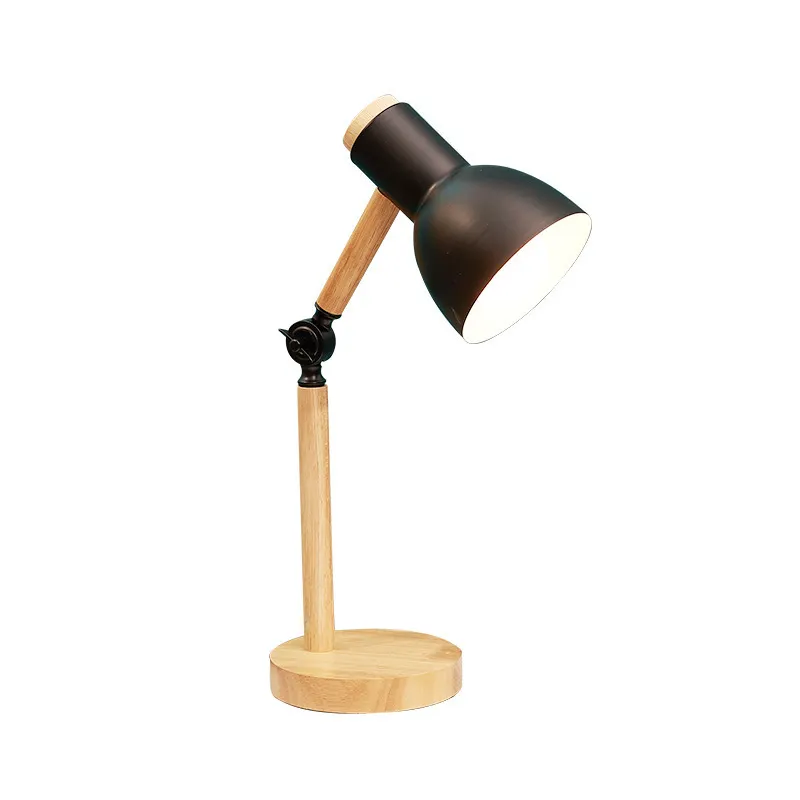 مصباح طاولة خشبي مبتكر اسكندنافي رخيص مصباح طاولة لغرفة المعيشة مصابيح طاولة قابلة للتعديل لحماية العين