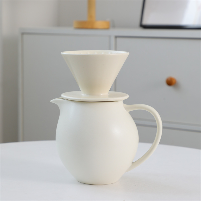Ensemble de cafetière oiseau volant 1-512, blanc pur, 830 ml