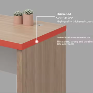 Modern Simple Wooden <strong>Computer</strong> <strong>Table</strong> Single Position Home Office Desk Simple Single Desk and Chair for Board Staff Clerk - Product Image 5