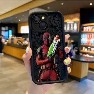 Marvel Deadpool telefon IPhone için kılıf 16 15 14 13 12 11 Pro Max 16 15 14 8 7 artı X XS Max 8 7 Funda darbeye koruyucu kapak - Product Image 6