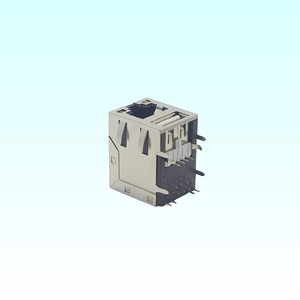 Female RJ45 Connector USB <strong>Type</strong>-A 2.0 Plug Copper Shielded Ethernet Connector LED Indicators EMI Finger-for <strong>Network</strong> <strong>Connectivity</strong> - Product Image 6