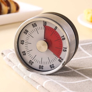 Timer in acciaio inossidabile da cucina Timer meccanico conto alla rovescia promemoria di gestione del tempo con magnete di aspirazione di cottura sveglia - Product Image 6