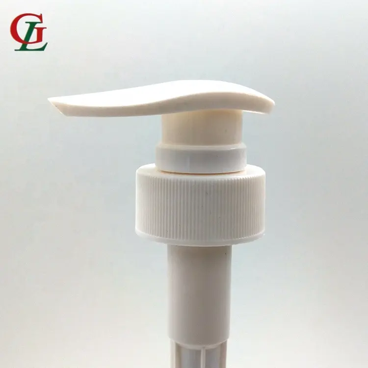 Whole sale 28mm-410 liquid dispenser plastic sprayer PP white lotion pumps with spring outside