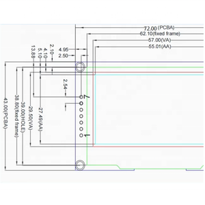 2,42 Zoll OLED-Anzeige modul 128*64 SSD1309 SPI/IIC-Schnitts telle für Arduino 4Pin 7Pin 9Pin 16Pin