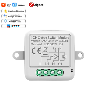 Venta al por mayor inteligente ZigBee interruptor inteligente de cuatro canales Alexa google home aplicación de control remoto Módulo de interruptor wifi - Product Image 1