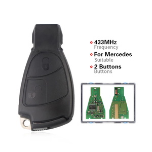 Mer-cedes ben-z için 2 düğmeli katlanabilir akıllı uzaktan anahtar Fob 433MHz NEC Chip EZS anti-hırsızlık sistemi FCC ID IYZ 3312 - Product Image 3