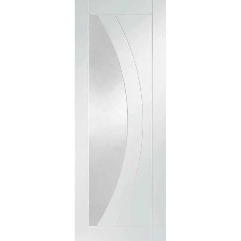 Salerno Door - Clear Glass - White Primed