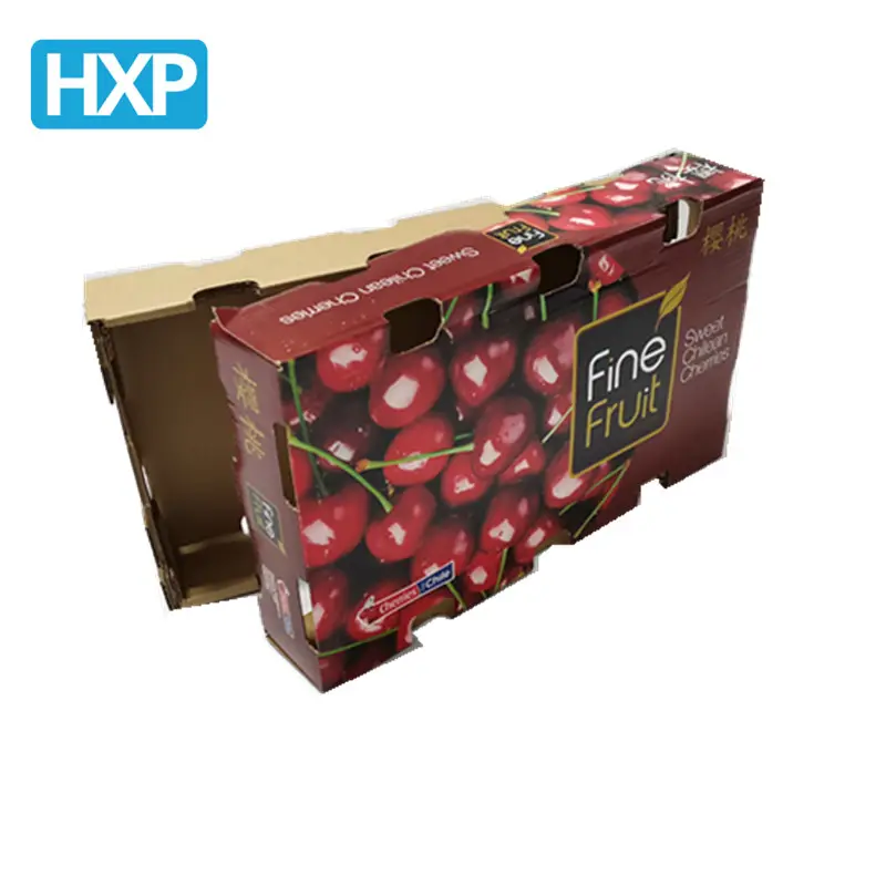 การออกแบบใหม่และกล่องขายร้อนสำหรับเชอร์รี่กล่องผลไม้สดกล่องบรรจุภัณฑ์ที่กำหนดเอง