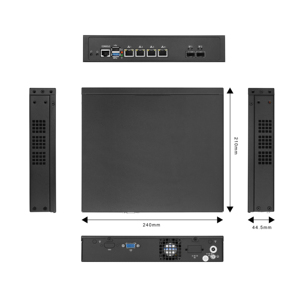 4 * I225 I226 2.5G Ethernet-Firewall-Router N100 pfSense Linux DDR5 MSATA-Unterstützung 2*10gsfp oder 4*10g sfp-Netzwerk router der 12. Generation - Product Image 2