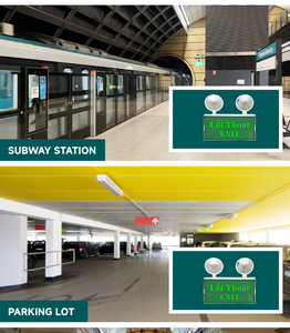 Lớn ABS Shell LED khẩn <span class=keywords><strong>c</strong></span>ấp ánh sáng đa chứ<span class=keywords><strong>c</strong></span> năng <span class=keywords><strong>c</strong></span>ài đặt <span class=keywords><strong>Exit</strong></span> dấu hiệu 2 1 Wát độ sáng đánh giá cho kỹ thuật - Product Image 5