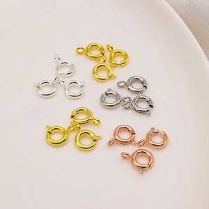 Toplu toptan kapatma cıvata bahar yüzük 5/6/7mm 14k 18k altın gümüş el yapımı DIY takı yapma bileşenleri uç toka Hoop yüzük - Product Image 1