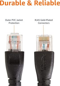 Cat6 UTP RJ45 Male to Male 8P8C Shield Round Lan <strong>Network</strong> <strong>Cable</strong> For Printer <strong>Computer</strong> Router - Product Image 3