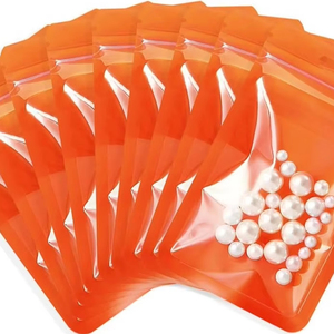 Küçük kullanımlık PE kilitli torbalar asılı delik ile temizle kullanımlık plastik torbalar gıda öğe örnekleme için perakende depolama ambalaj - Product Image 1