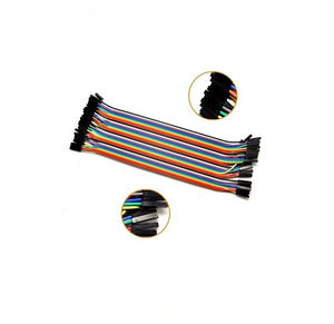 Dupont Regenboog Kabel Assemblage 10Cm 40 Pin Jumper Draad Vrouw Tot Vrouw Man Arduino Dupont Lijn Broodplank Gpio Winpin - Product Image 1