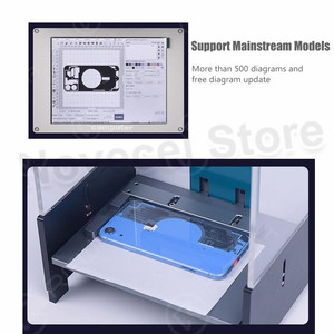 REFOX LM-80 3 in 1 Intelligent Laser Marking Machine Built-in Fume Extractor <strong>Computer</strong> for Phone Back Cover Remove Laser Marking - Product Image 5