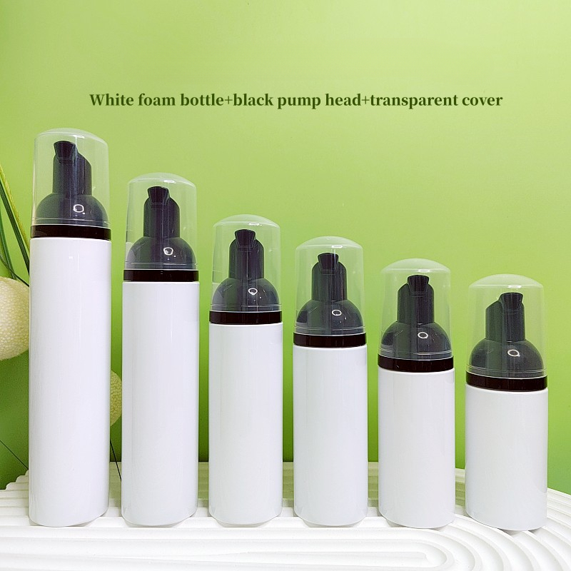 black pump head transparent cover