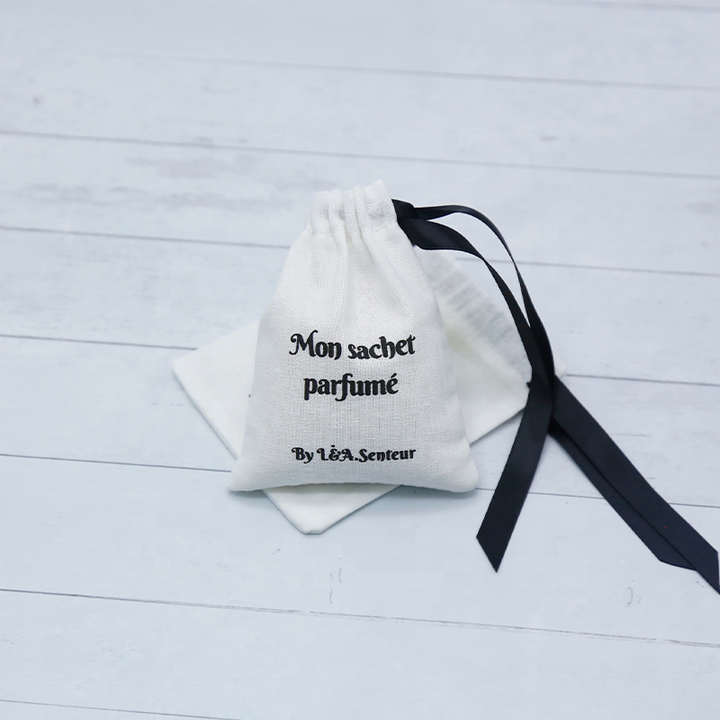 Reusable Custom Drawstring Pouch Packaging Gift Cotton Bag with logo