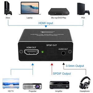 高质量4Kx2K HDMI音频提取器至HDMI 2CH 5.1ch光学音频<span class=keywords><strong>Spdif</strong></span>至link提取器HDMI转换器