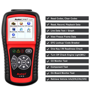 AL519 Autel自动链接全车载诊断2扫描仪所有10种模式OBDII/EOBD车载诊断工具一键式输入/输出就绪键 - Product Image 5
