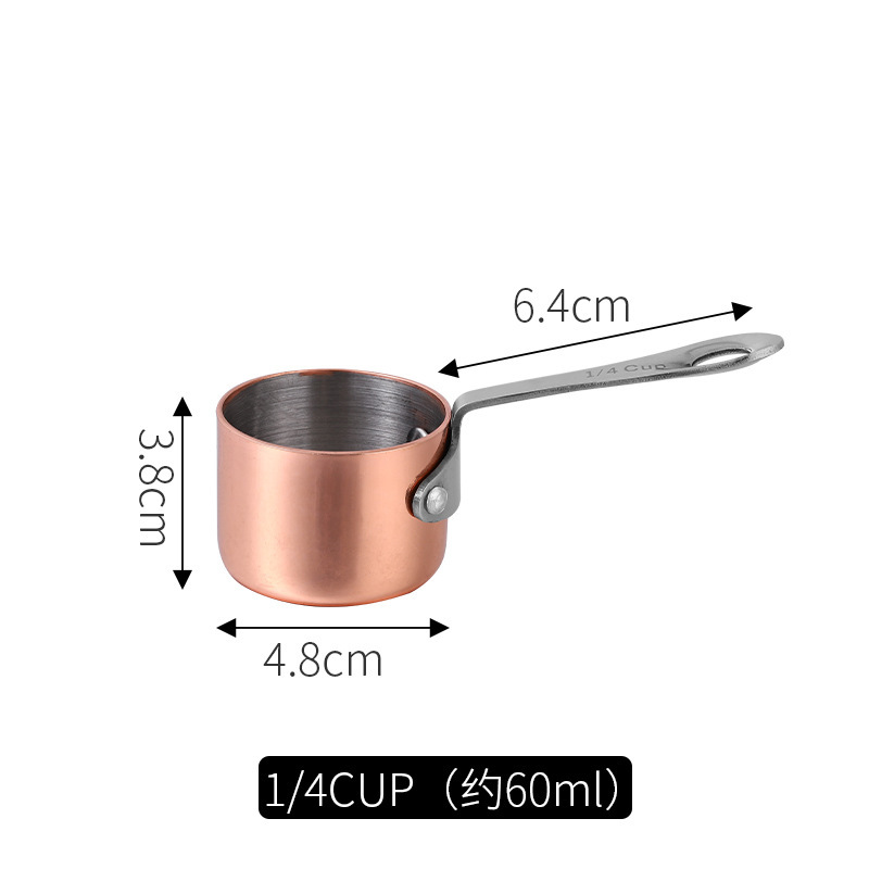 60ml stainless steel saucer (304 rose gold)