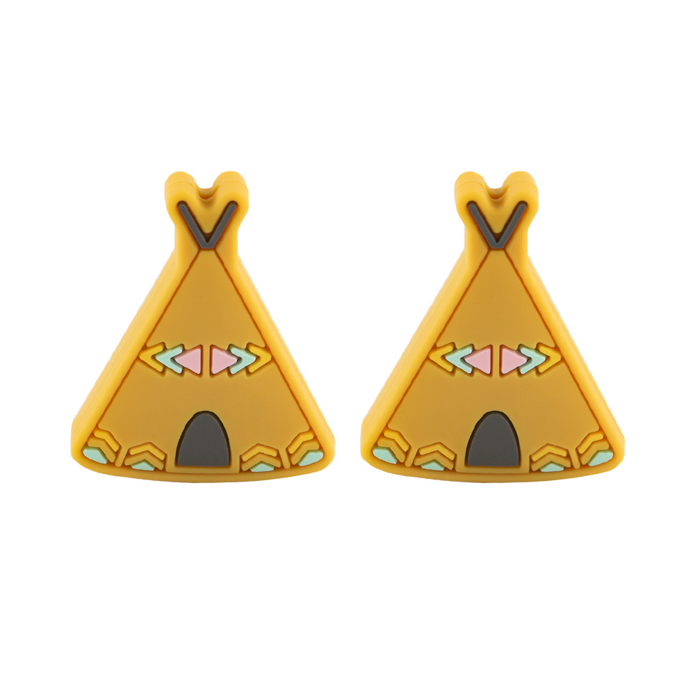 Tent Focal bead Mustard SA143
